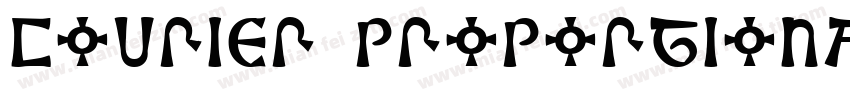 Courier ProportionalThai字体转换
